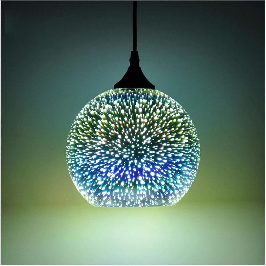 Chandelier, Nordic Colorful Glass Pendant Lights for Furniture Living Room Chandelier Decoration Modern 3D Shade Lamp Luminarias(J-25CM)