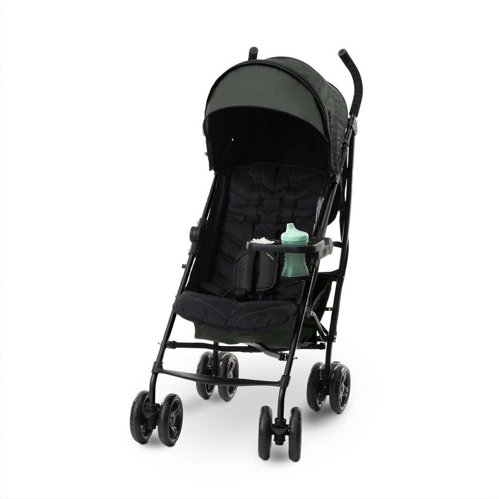 3Dlite Convenience Stroller, Green – Lightweight Stroller with Aluminum Frame, Large Seat Area, 4 Position Recline, Extra Large Storage Basket – Infant Stroller for Travel and More