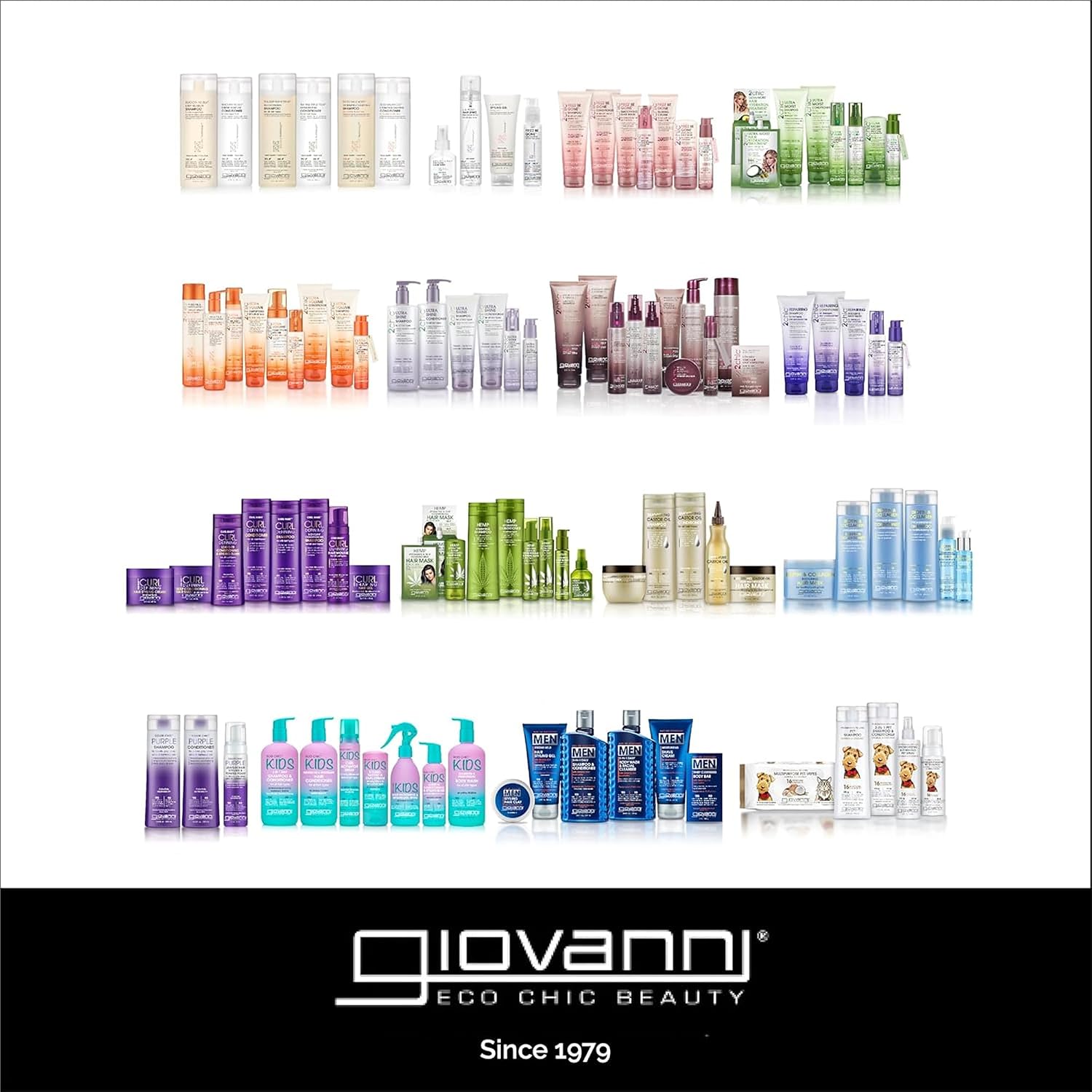 GIOVANNI Eco Chic Smooth as Silk Deep Moisture Shampoo & Conditioner Set - Aloe Extract, Calms Frizz, Detangles, Lauryl & Laureth Sulfate Free, Paraben Free, Color Safe - 1 gal (2 Pack)