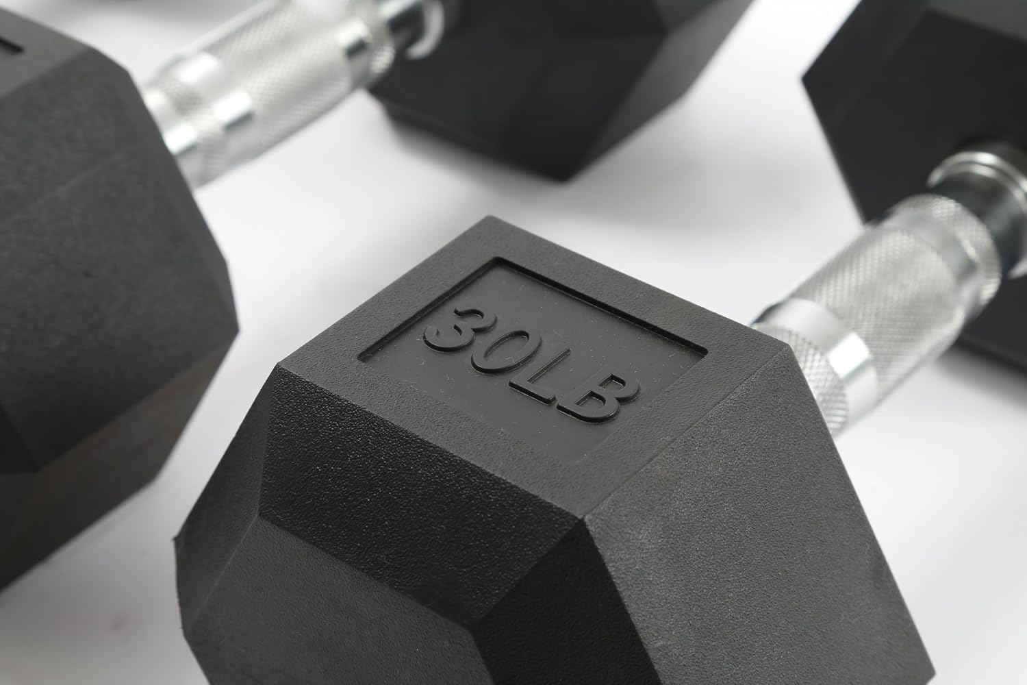 Hex Dumbbell Set Free Weights Rubber & PEV Coated, Non-Slip Anti-Roll Handles, Hand Weights for Strength Training, Home Gym Exercise Equipment for Unisex
