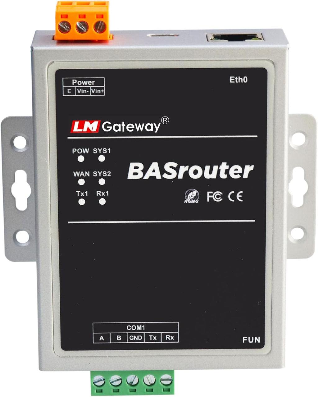 LM 101-B BACnet Router for Building Support, BACnet MS/TP to BACnet IP, 10/100 Ethernet with Auto-Negotiation and Auto-MDIX, Support for BBMD
