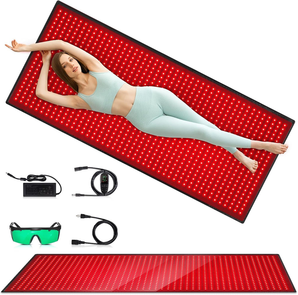 Red Light Therapy for Body, 660nm 850nm Infrared Light Therapy Pad, Wearable Wrap with Timer Remote Control for Back Shoulder Waist Knee, Infrared Light Device Home Use, 71'' x 31'' Large Area