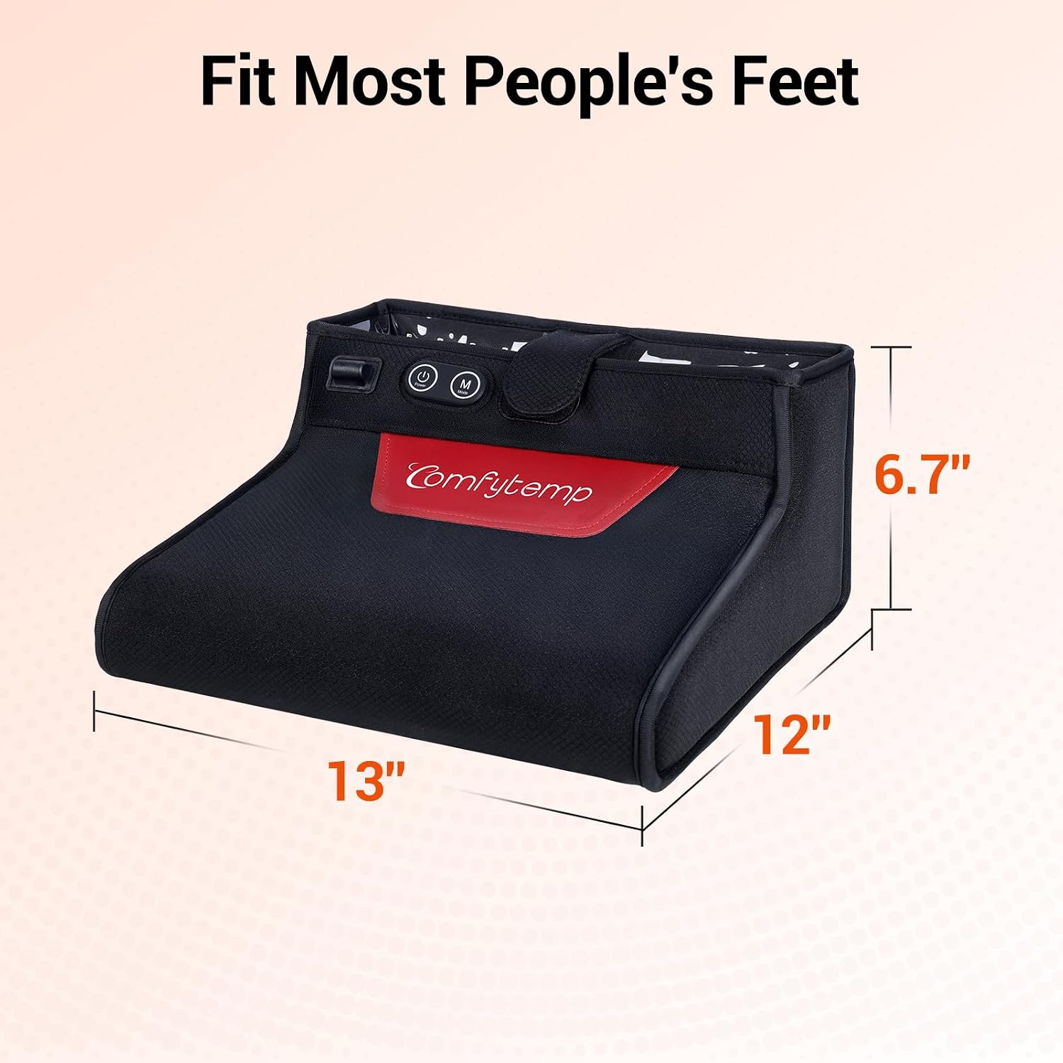 Comfytemp Red Light Therapy for Feet, 360 LEDs 43W Near Infrared Light Therapy Boot, 3D Wearable Feet Wrap for Ankle Heel Sole Plantar Joint Muscle, 660nm & 850nm, Up to Foot Size 12