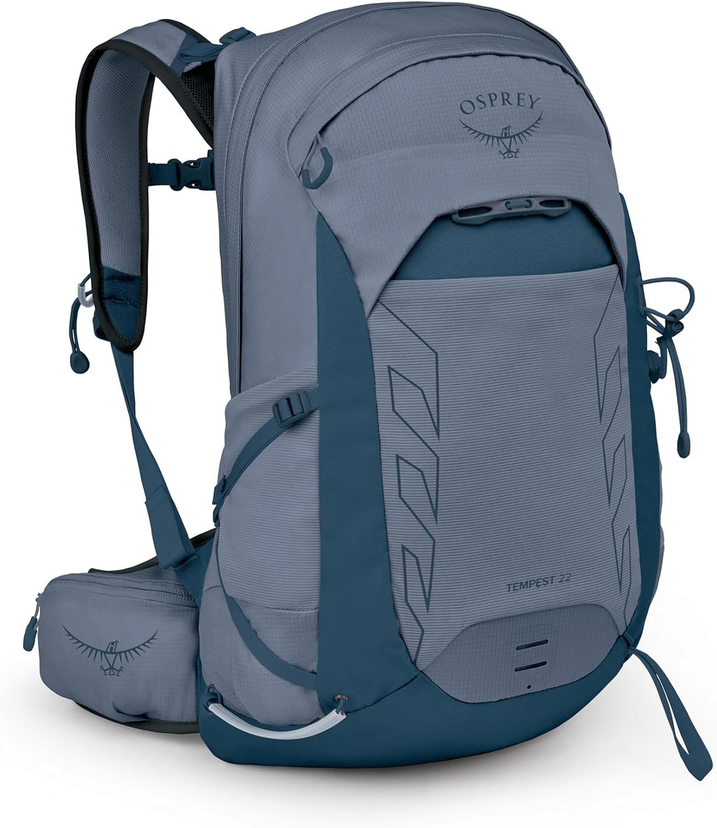 Osprey Tempest 22L Women's Lightweight Hiking Backpack - Small Daypack for Travel & Camping, Anchor/Blue Atlas