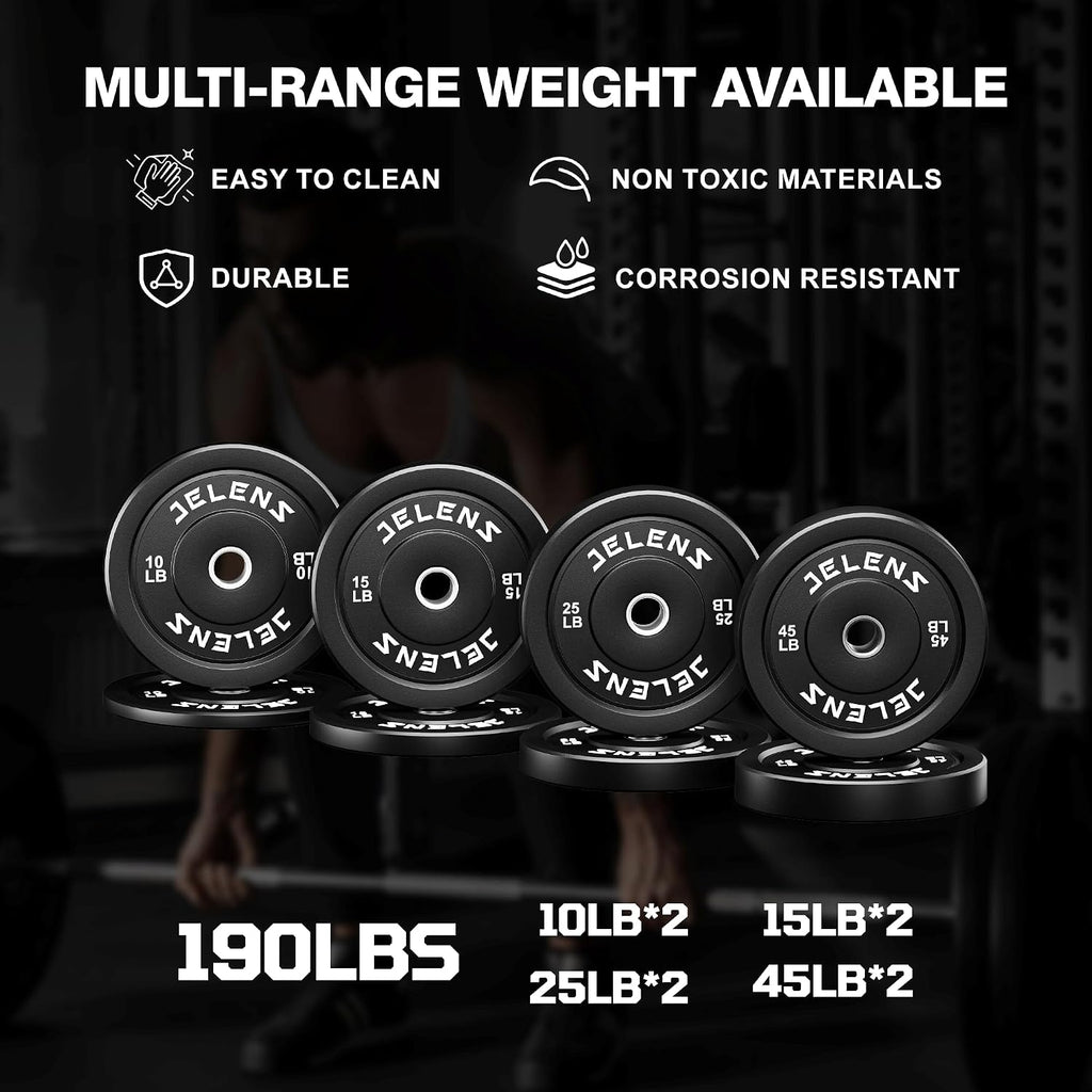 JELENS C12 Squat Rack for Home Gym, 2000LBS Power Rack with Adjustable Pulley System, Power Cage Workout Equipment with LAT Pulldown and Training Attachment