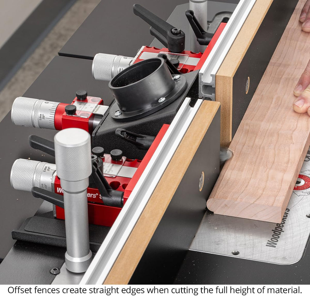 Woodpeckers SF-PRO Universal 36-Inch Router Table Fence, USA Made, 3-Way Micro-Adjustment, Fits Most Edge-Rail and T-Track Router Tables and Shapers - SFPRO-U-25