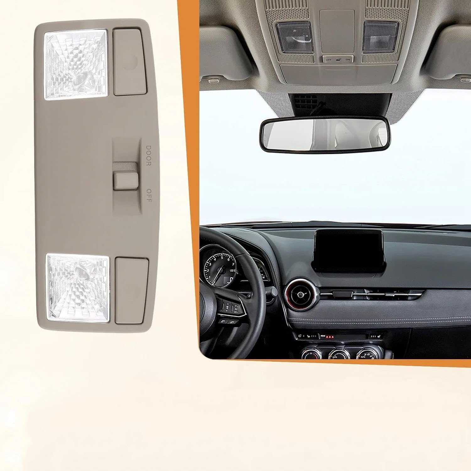 Car Roof Reading Light For 6 GG For 3 BK CX-7 For 2 DG DE Car Roof Reading Lamp Indoor Ceiling Lamp GJ6A-69-970