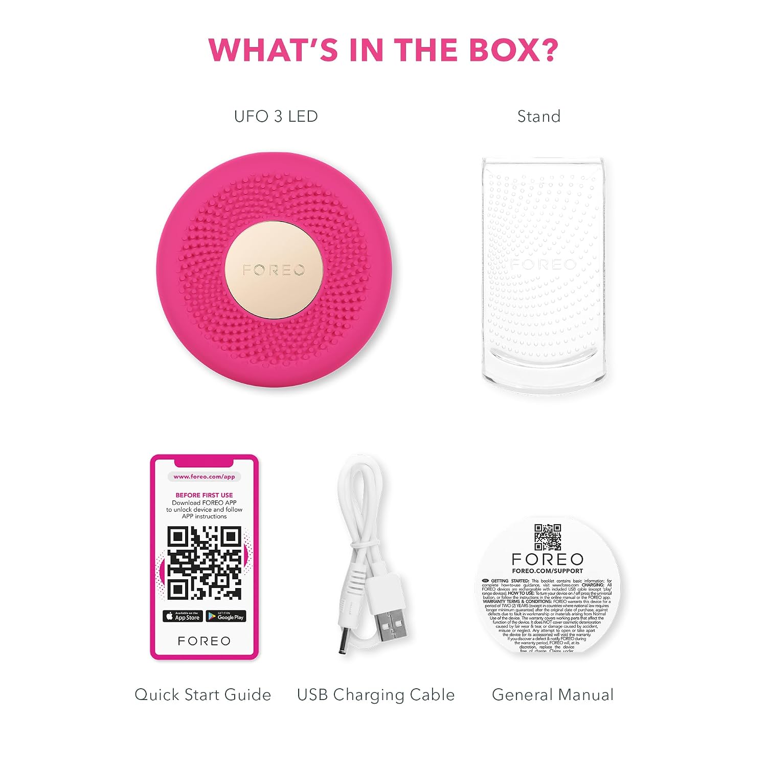 FOREO UFO 3 LED 4-in-1 Face Mask Skincare Device - Face Moisturiser - Full spectrum LED - Deep Tissue & Red Light - Warming - Massage - App-connected