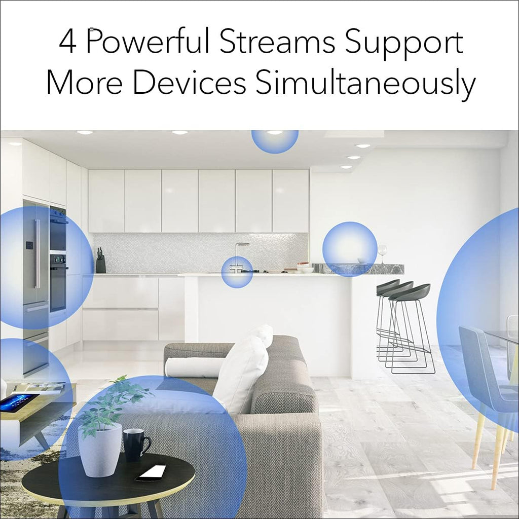NETGEAR Nighthawk Advanced Whole Home Mesh Dual Band WiFi 6 System (MK72)– AX3000 Router with 1 Satellite Extender, Coverage up to 3,000 sq. ft. and 35+ Devices - Free Expert Help