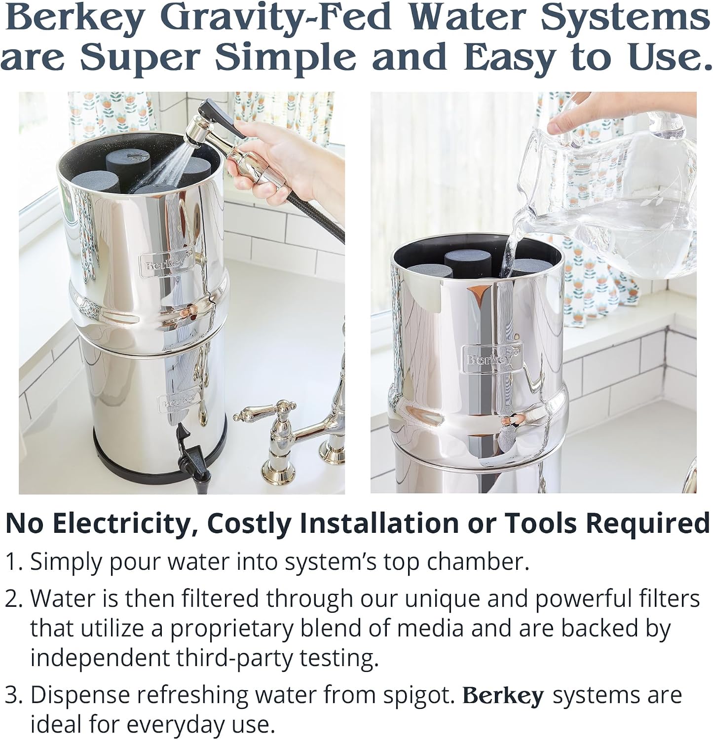 Berkey - Phoenix Gravity New Millennium Edition Water Filter Elements (Set of 2) - NMCL Endorsed Replacement in Lieu of Black Berkey Elements BB9-2