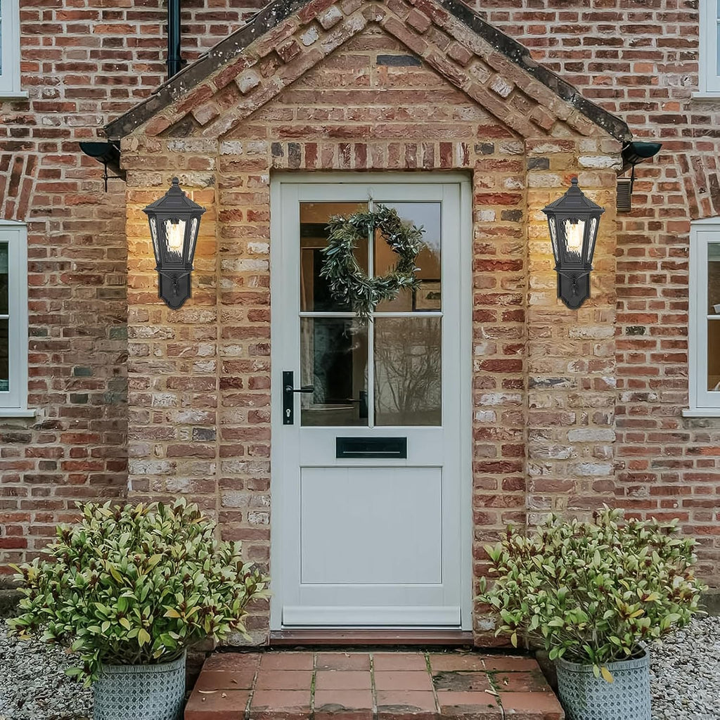 25'' Large Solar Wall Light Outdoor with Remote Control, LED Dusk to Dawn 3 Lighting Modes Solar Exterior Wall Lantern Outside Sconce Lights for Patio Doorway Porch Walkway