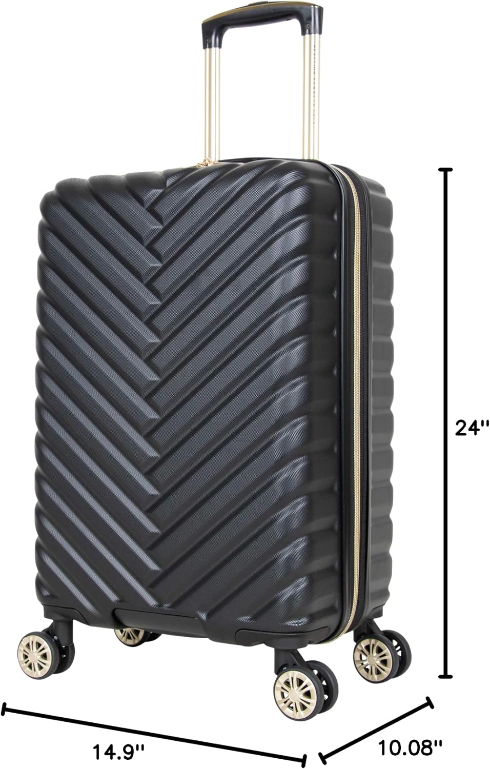 Kenneth Cole REACTION Sophie Women's Silky Nylon 15' Laptop & Tablet Anti-Theft RFID Travel Backpack Bag, Black With 20' Carry-On