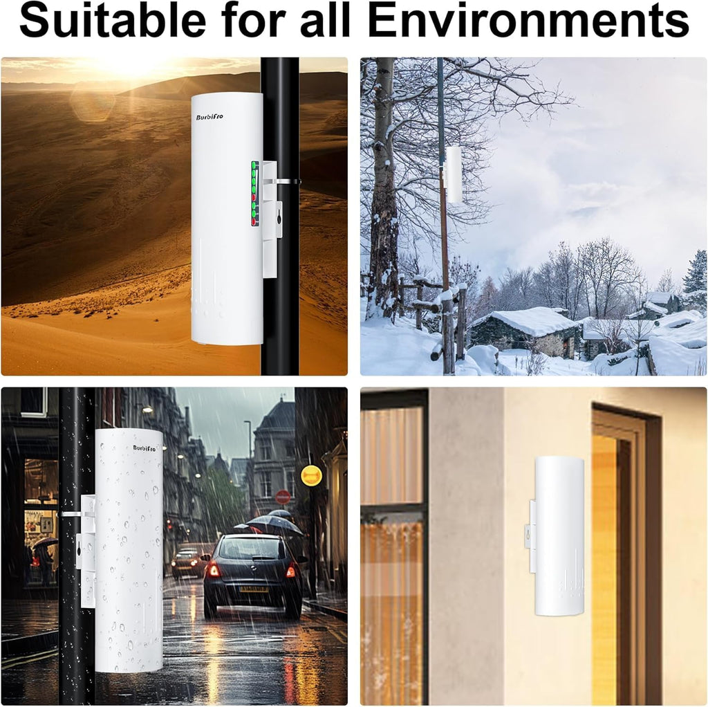 Point to Point Internet Outdoor Long Range Transmission for Star Link Gen 3 Router, Star Link WiFi Extender, 5.8GHz 3KM 1000Mbps with 18dBi High Gain Antenna, 3 Pack
