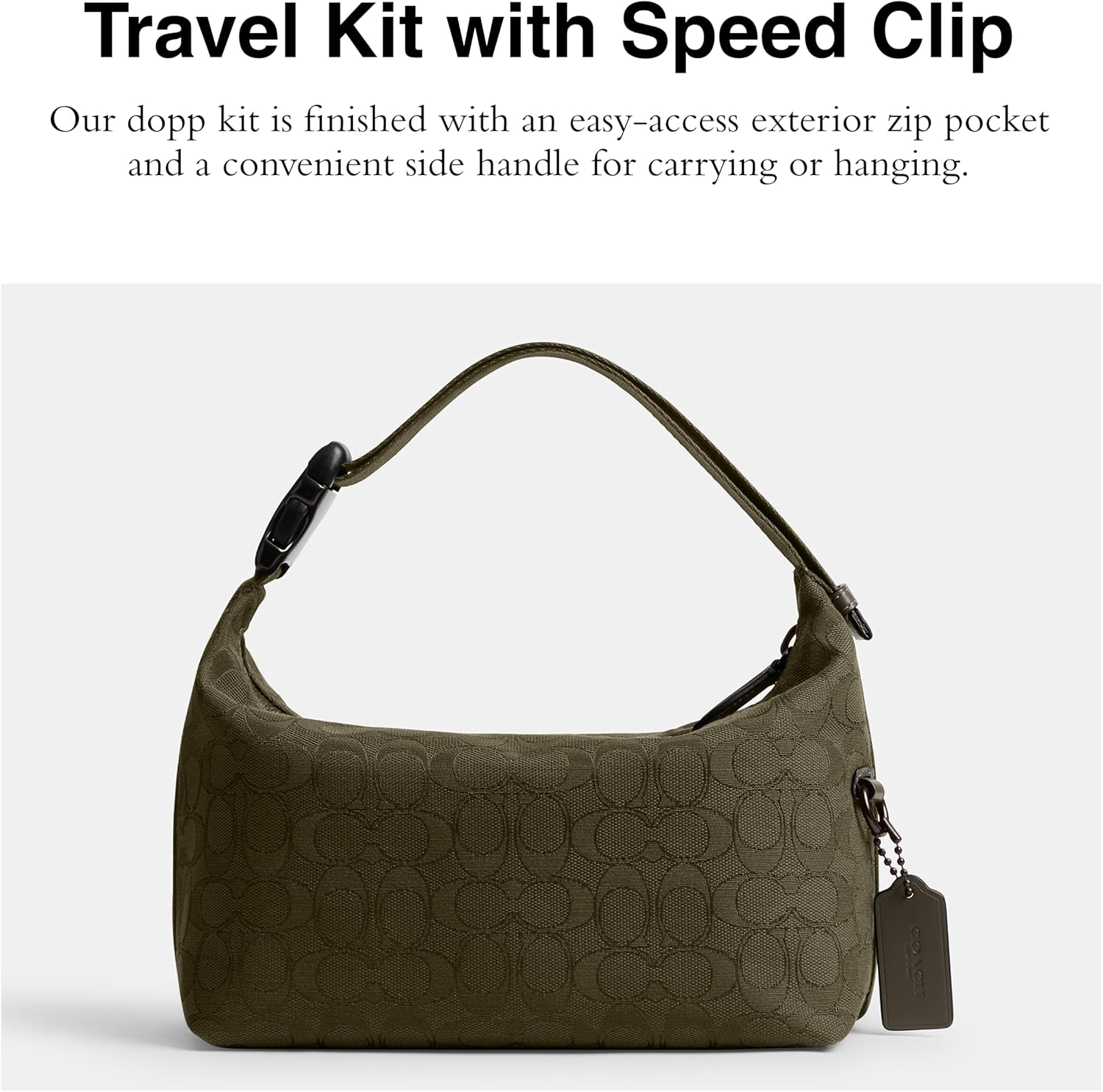 Coach Men's Travel Kit with Speed Clip