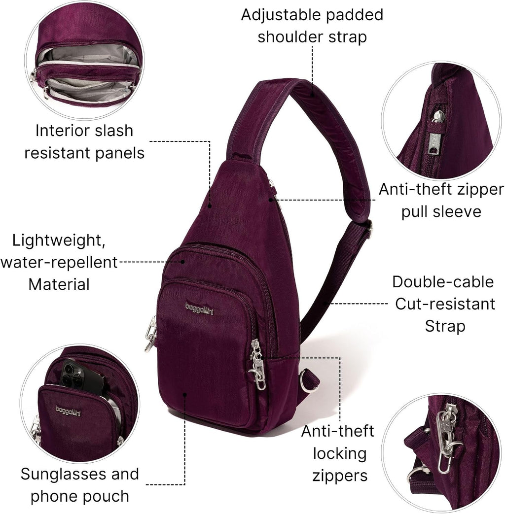 Baggallini Securtex Anti-Theft Daytripper Sling
