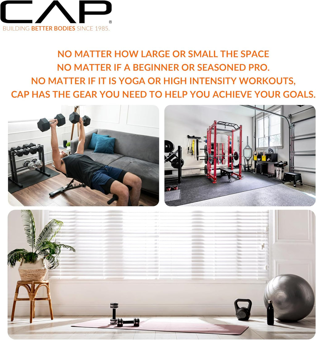 CAP Barbell Dumbbell Rack |5-35lb, 5-50lb or 5-75lb Dumbbell Storage | Multiple Options