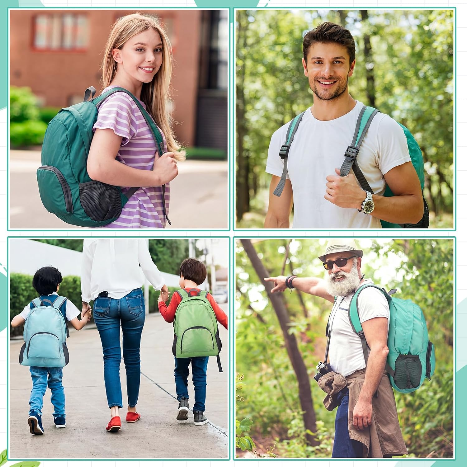 Eccliy 50 Pack Backpacks Bulk 17 Inches Back Pack Basic Backpack for Adult Lightweight Outdoor Travel Bookbags(6 Tone Color)
