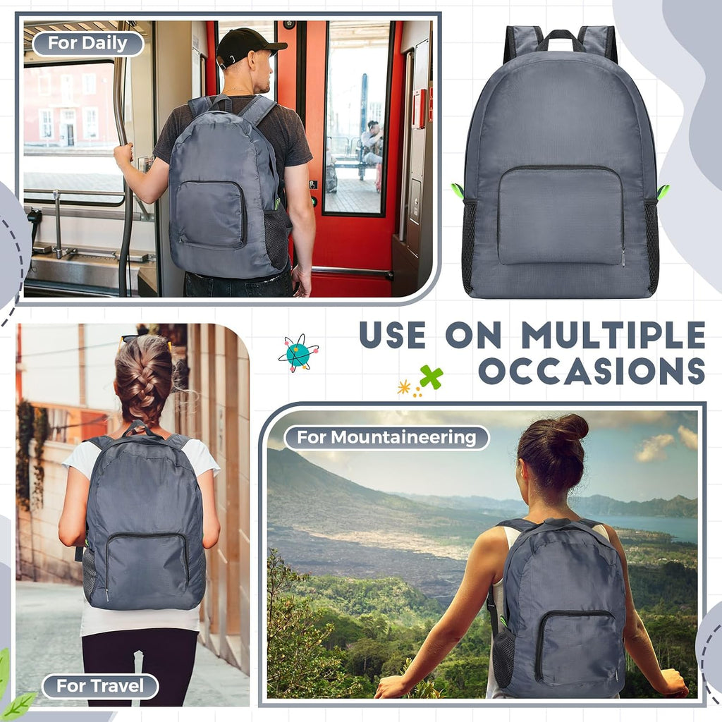 Eccliy 50 Pack Backpacks in Bulk 17 Inches Wholesale Back Pack Basic Backpack for adult Lightweight Outdoor Travel Bookbags(Gray)