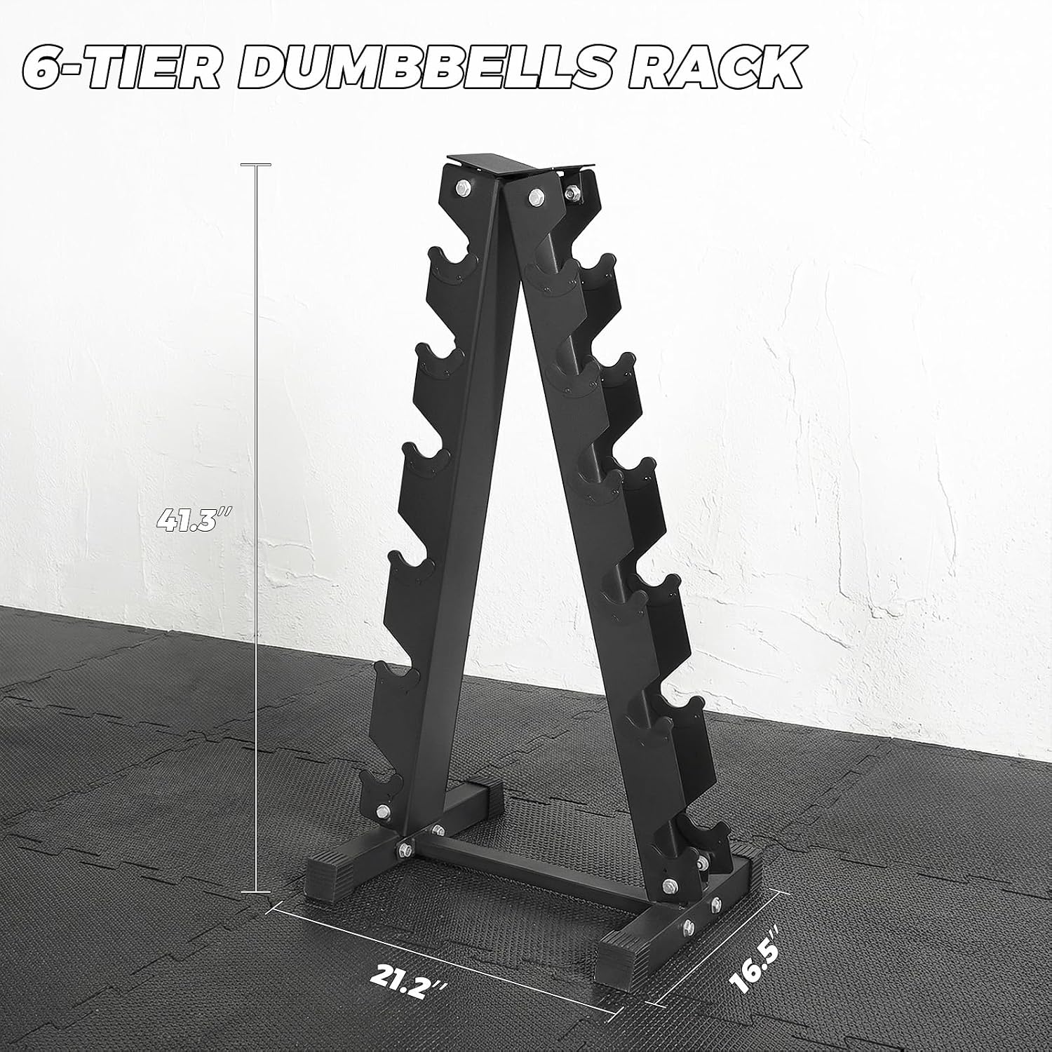 RITFIT 300/350/650LBS Rubber Coated Hex Dumbbell Set with Rack and Multi-Position Weight Bench, 1300LB Capacity for Full Body Workout