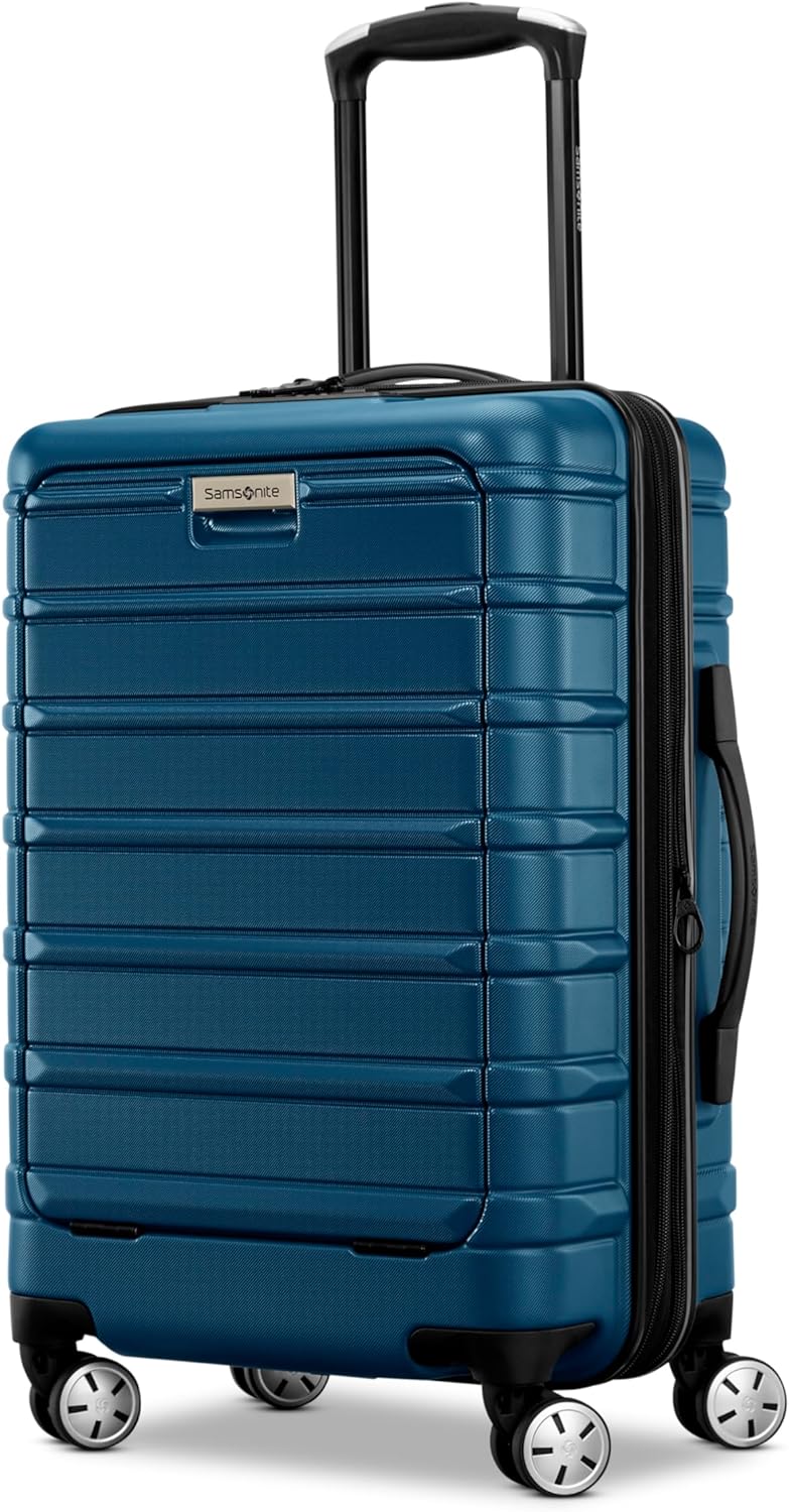 Samsonite Omni 2 Hardside Expandable Luggage with Spinner Wheels, Pro Carry-on, Lagoon Blue
