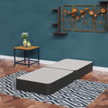 8-Inch Sturdy Box Spring for Mattress Support-Durable and Fully Assembled, Natural Wood Foundation for Twin, Black