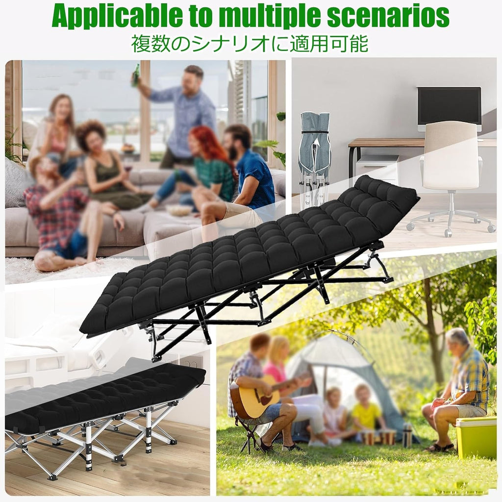 Portable Bed for Adults Foldable Mattress Fold Up Beds for Adults Guest Bed Foldable for Home Office Nap Beach Travel Camping Easy to Set Up Indoor Outdoor