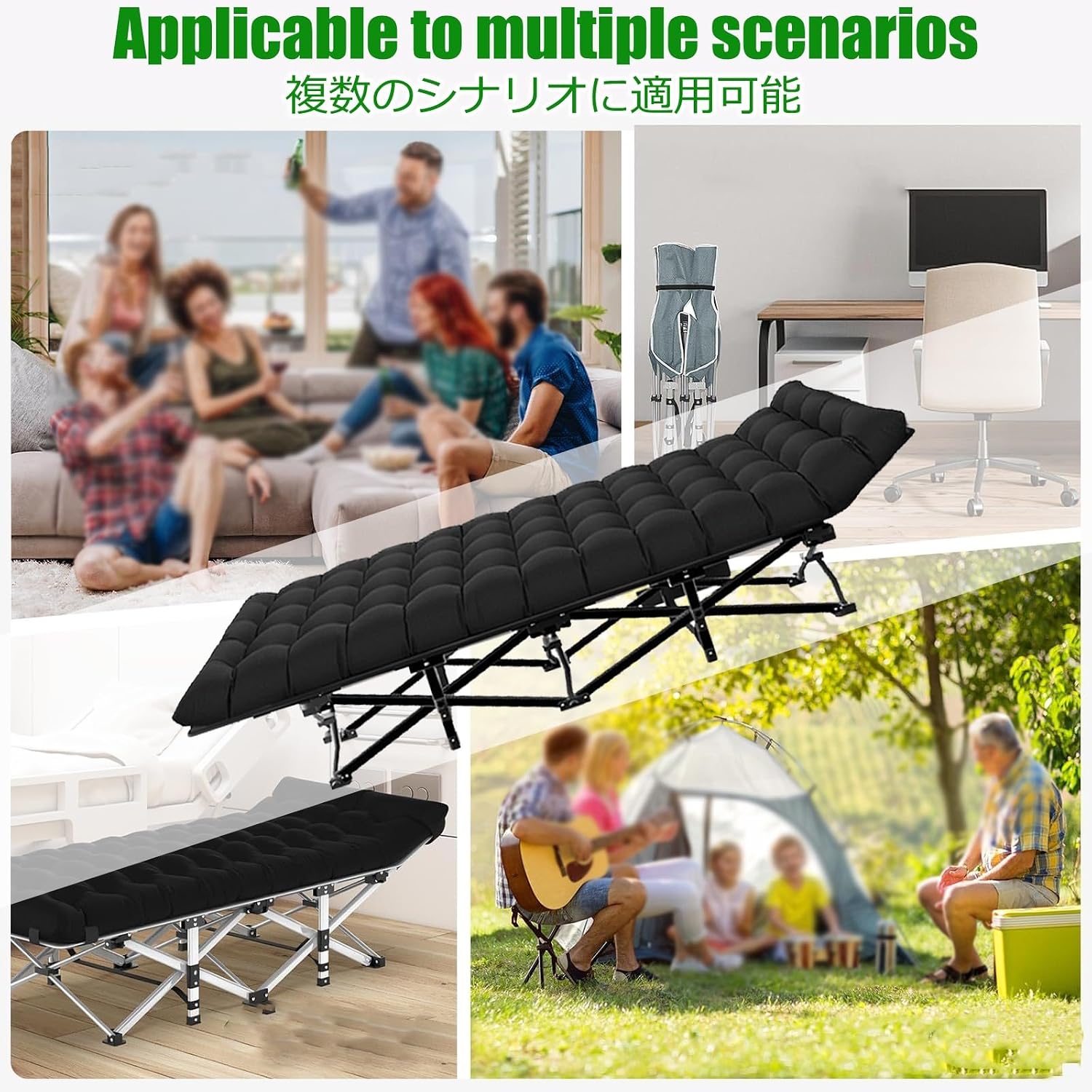 Portable Bed for Adults Foldable Mattress Fold Up Beds for Adults Guest Bed Foldable for Home Office Nap Beach Travel Camping Easy to Set Up Indoor Outdoor