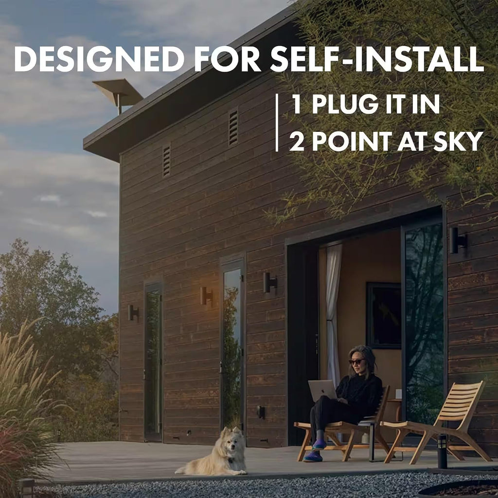 SpaceX Starlink Standard 4 X – Tri Band Wi-Fi System – High-Speed Satellite Internet with Dish & Wi-Fi 6 Router for Home, RV, Boats & Rural Use