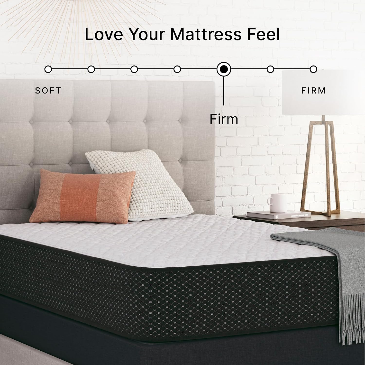 Signature Design by Ashley Firm California King 12 Inch Hybrid Mattress with Gel Memory Foam and Edge Support for Cool Sleep and Pressure Relief, Fiberglass-Free, Bed In A Box