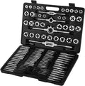 110Pcs Tungsten Titanium Steel Metric Tool Tap & Die Set Combination for Cutting External & Internal Threads
