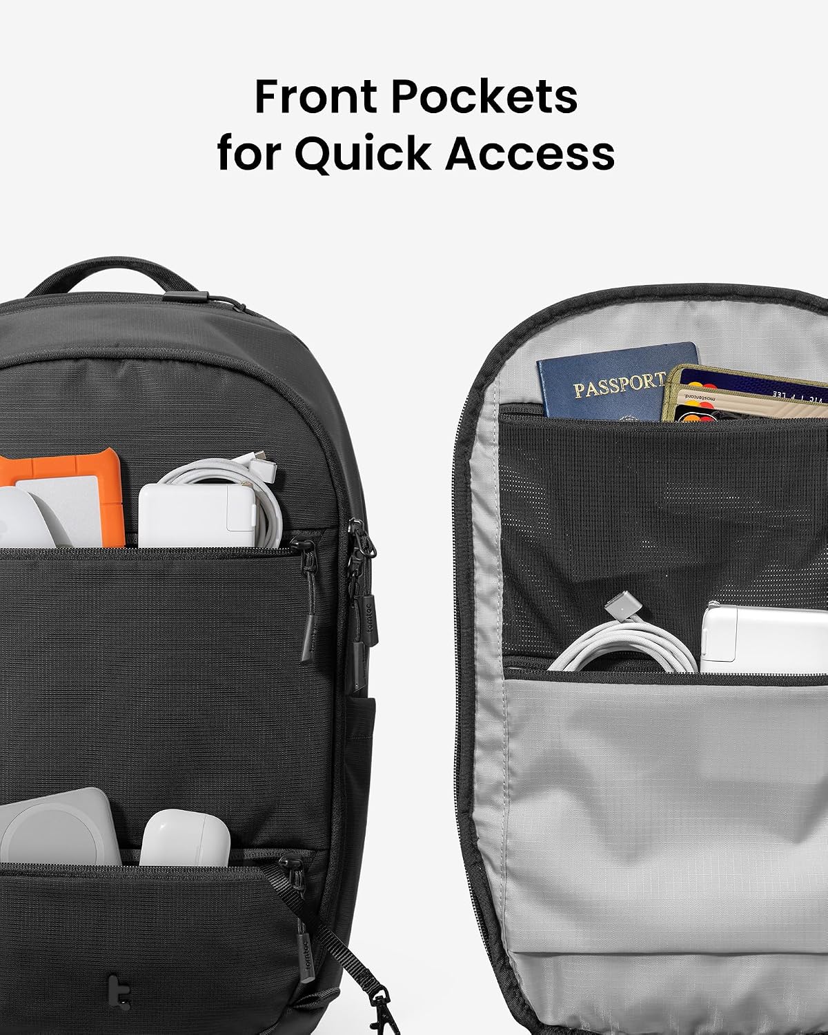 tomtoc Laptop Backpack 32L, Large Business Work Bag Fits 15.6-16 Inch Laptop, Water-Resistant Durable Computer Travel Backpack for Business Trip, Weekend Getaway