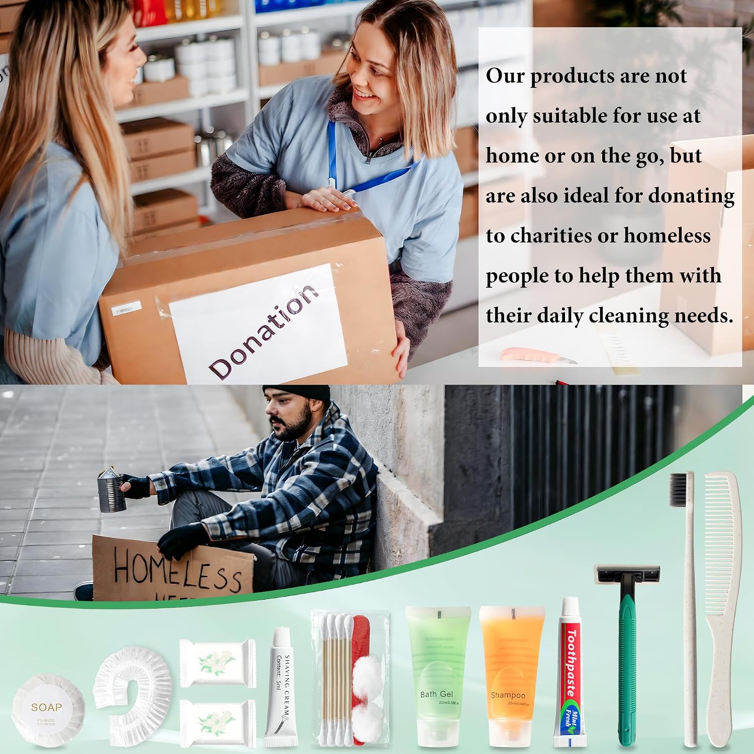 Hygiene Kit Bulk, Individually Packed, The Convenience Kit Bulk Is Fully Equipped And Clean And Hygienic, Convenience Kits Suitable For Hotel, Home, Camping, Travel (50 Sets)