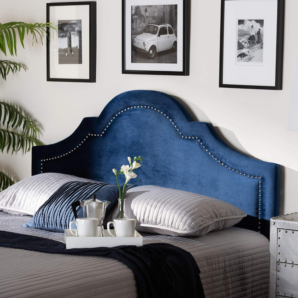 Baxton Studio Headboards, Full, Navy Blue