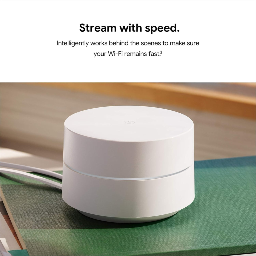 Google WiFi - Mesh WiFi System - WiFi Router Replacement - 3 Pack (Renewed)