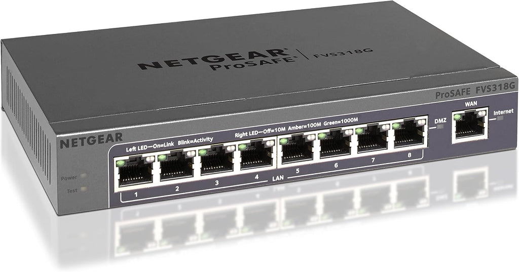 Netgear ProSafe Router, 8-Port Switch, Integrated (FVS318G-200NAS)