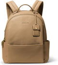 Michael Kors Sable Medium Backpack, Gold-Tone Hardware/Pebble Leather/Husk