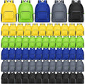 Sherr 64 Pack 17' Classic Backpacks in Bulk Foldable Lightweight Back Packs Basic Classic bags for Travel (Popular Colors)