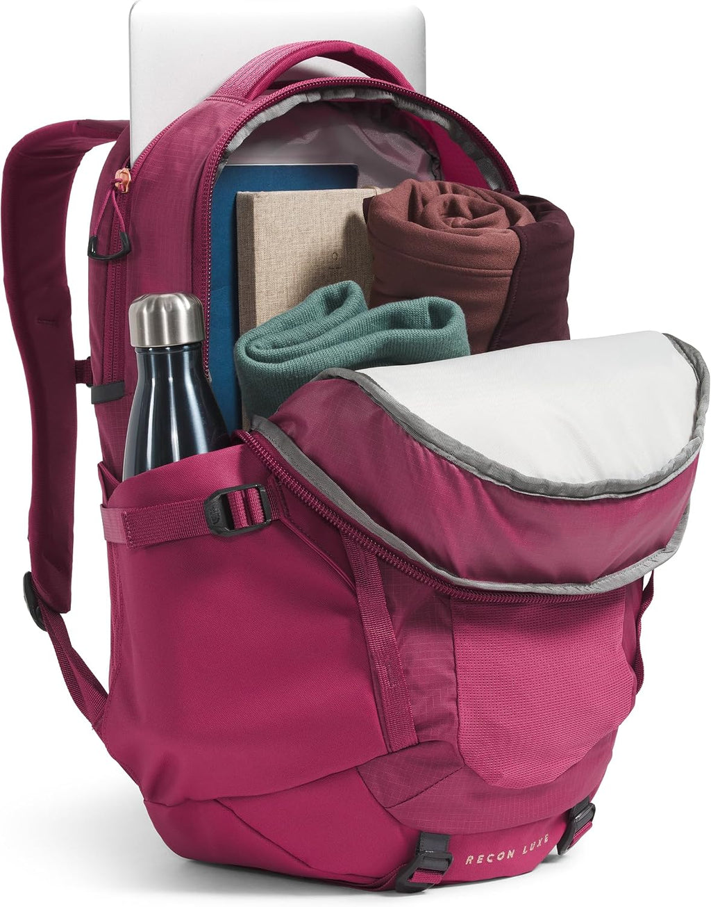 The North Face Women's Recon Luxe, OS, Cyber Berry/Burnt Coral Metallic