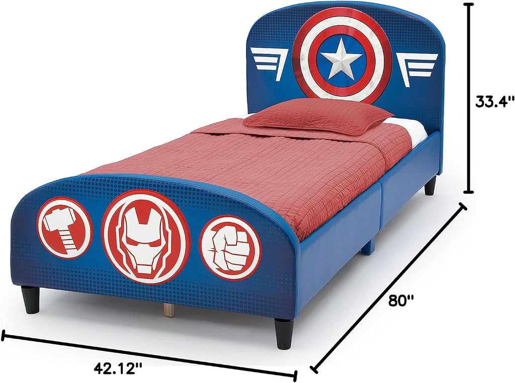 Delta Children Upholstered Twin Bed, Marvel Avengers