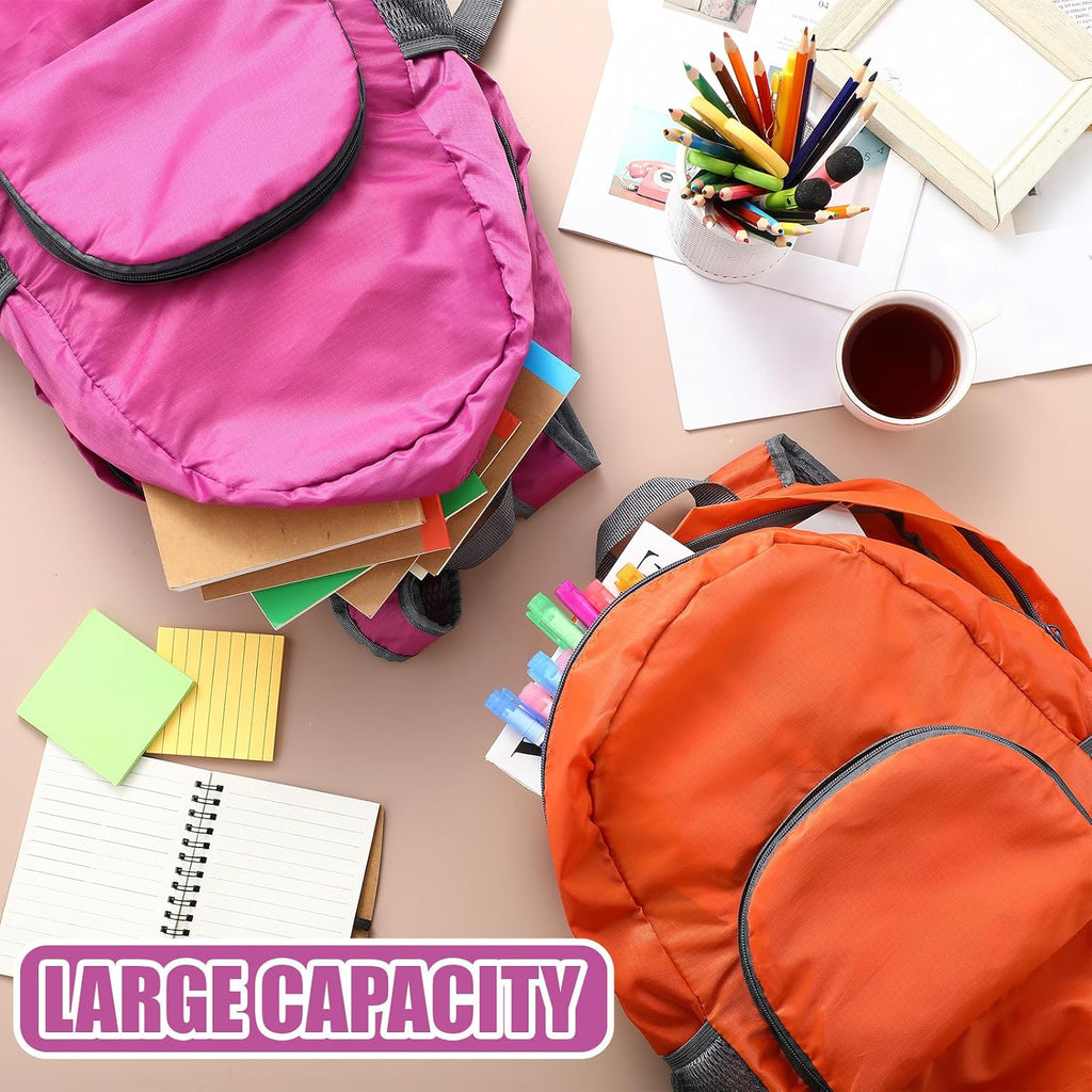 Eccliy 50 Pack Backpacks Bulk 17 Inches Back Pack Basic Backpack for Adult Lightweight Outdoor Travel Bookbags(6 Vibrant Color)