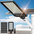 OKPRO 12000W Split-Type Solar Street Light Outdoor – High-Brightness LED, 6500K Dusk to Dawn, IP66 Waterproof with Remote, Commercial & Industrial Lighting for Parking Lots, Farms, Sports Fields