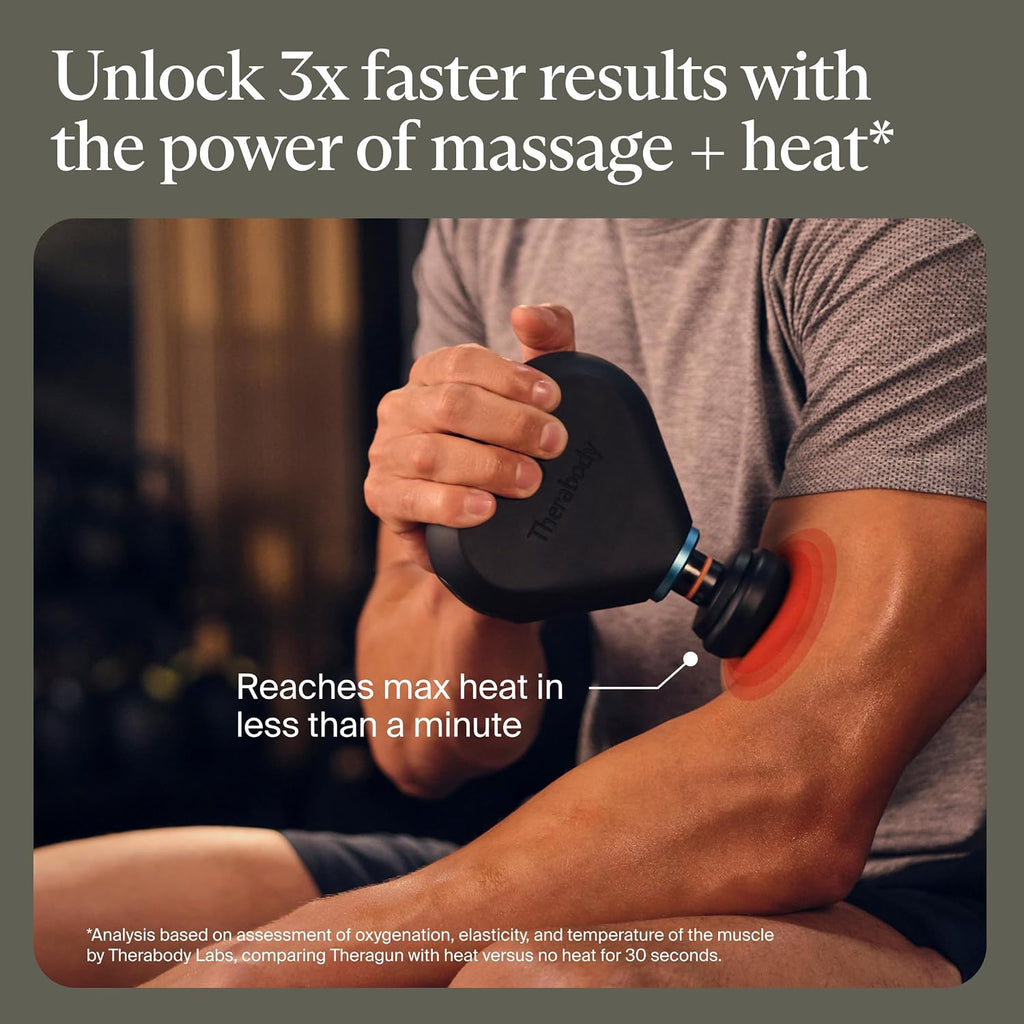 TheraGun Mini Plus Massage Gun by Therabody - Portable Massage Enhanced with Heat – Travel Essential for Faster Recovery On The Go
