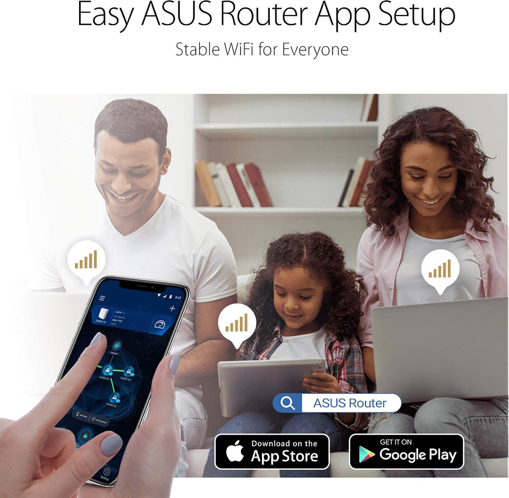 ASUS AC1700 WiFi Gaming Router (RT-ACRH17) - Dual Band Gigabit Wireless Router, 4 GB Ports, USB 3.0 Port, Gaming & Streaming, Easy Setup, Parental Control, MU-MIMO