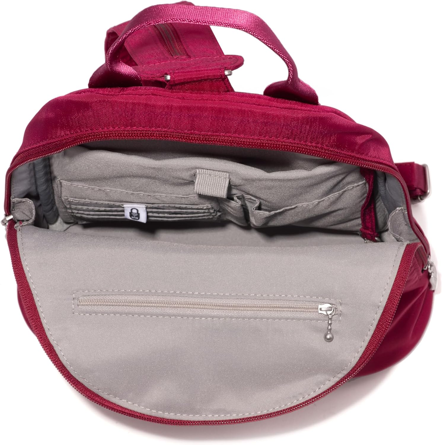 Baggallini Naples Convertible Backpack - Travel Sling Crossbody - 12' Nylon Handbag w/ RFID & Padded Tablet Sleeve
