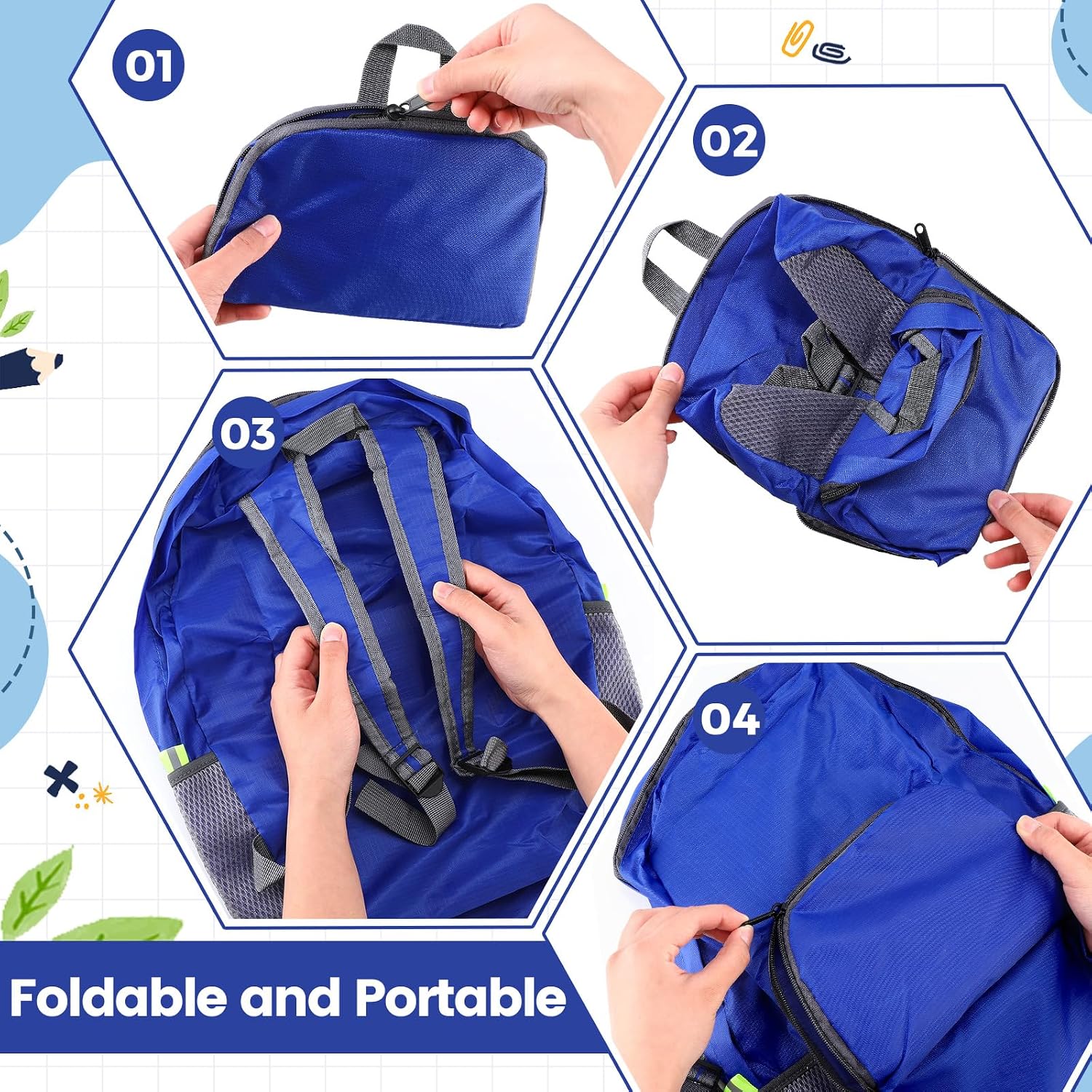 Sherr 64 Pack 17' Classic Backpacks in Bulk Foldable Lightweight Back Packs Basic Classic bags for Travel (Popular Colors)