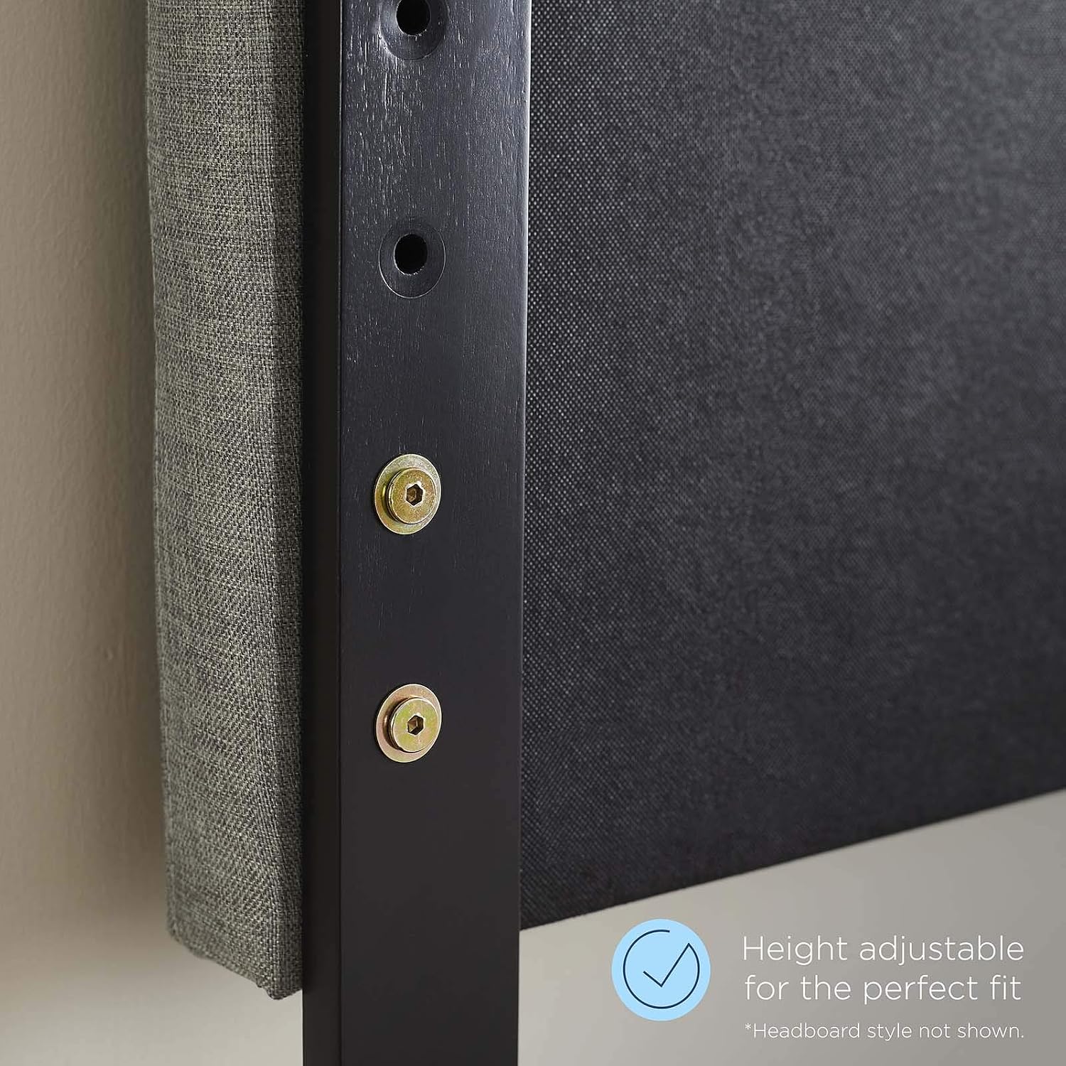 Modway Collins Tufted Twin Fabric and Wood Headboard in Walnut Charcoal