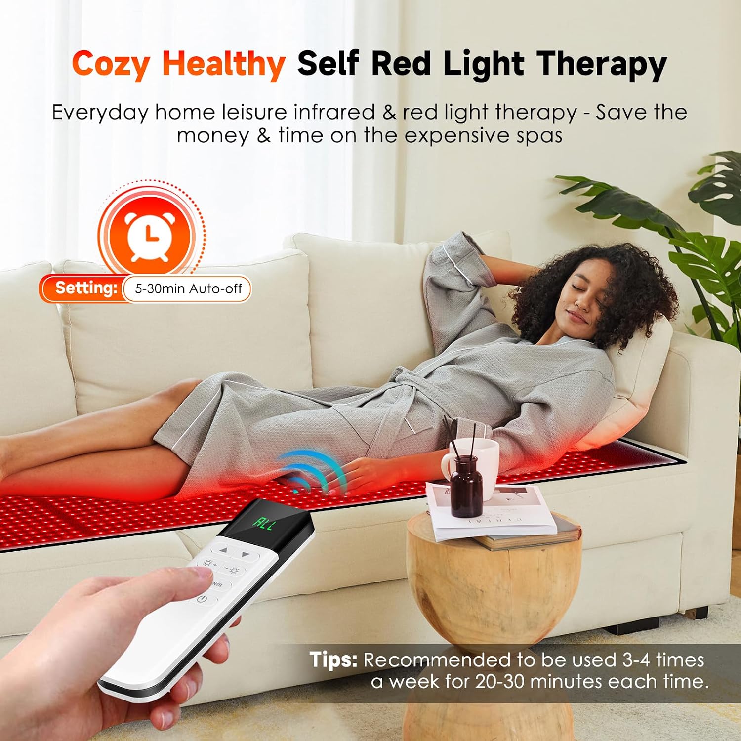 Red Light Therapy for Body: Red Light Therapy Mat 1440 LEDs Infrared Light Therapy Pad 660nm Red Light Therapy Blanket 850nm Near Infrared Light Therapy Device Large Pads for Full Body Pain Relief
