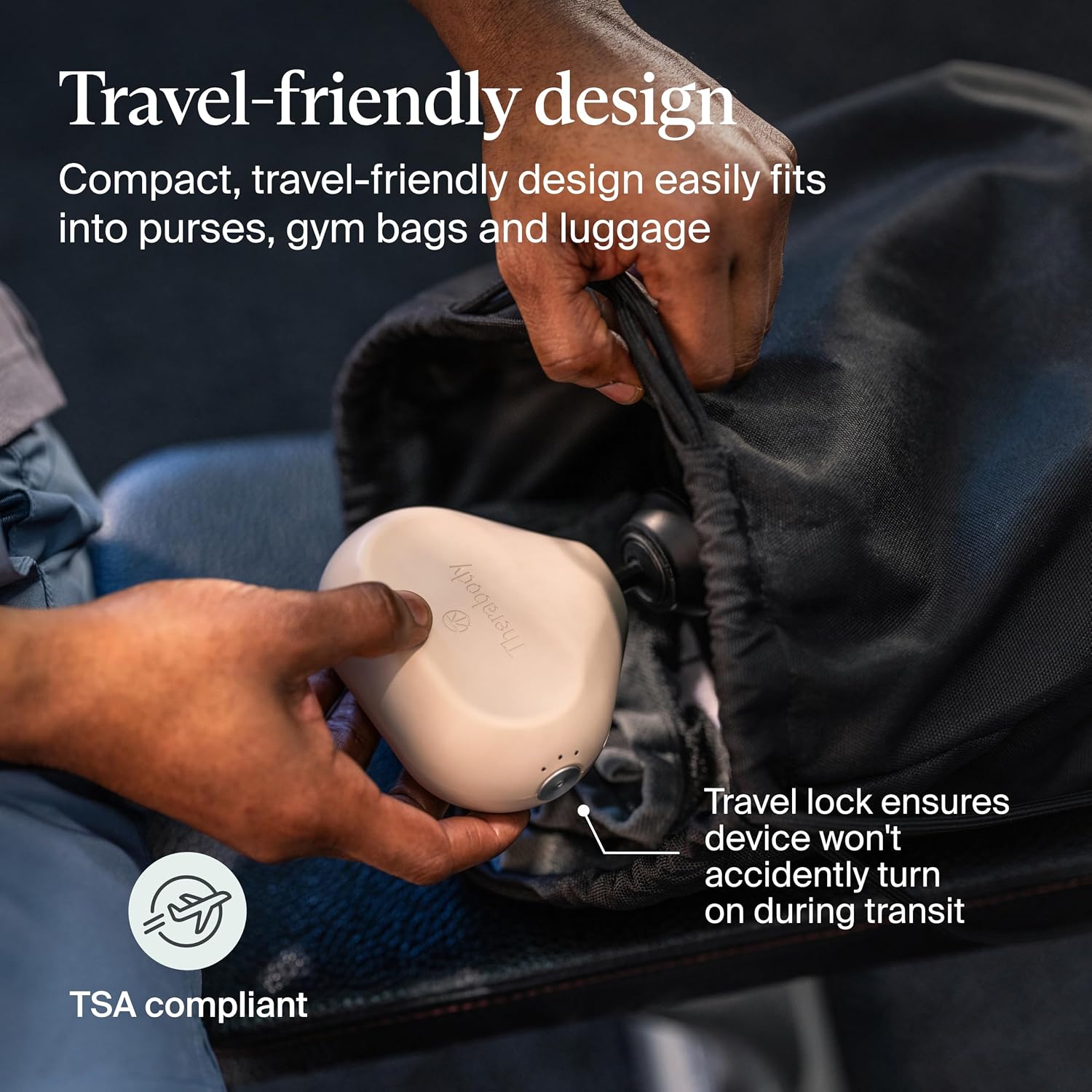 TheraGun Mini (3rd Generation) by Therabody – Ultra-Portable Massage Gun and Travel Essential for Fast, Effective Pain and Tension Relief Anywhere (Oat)