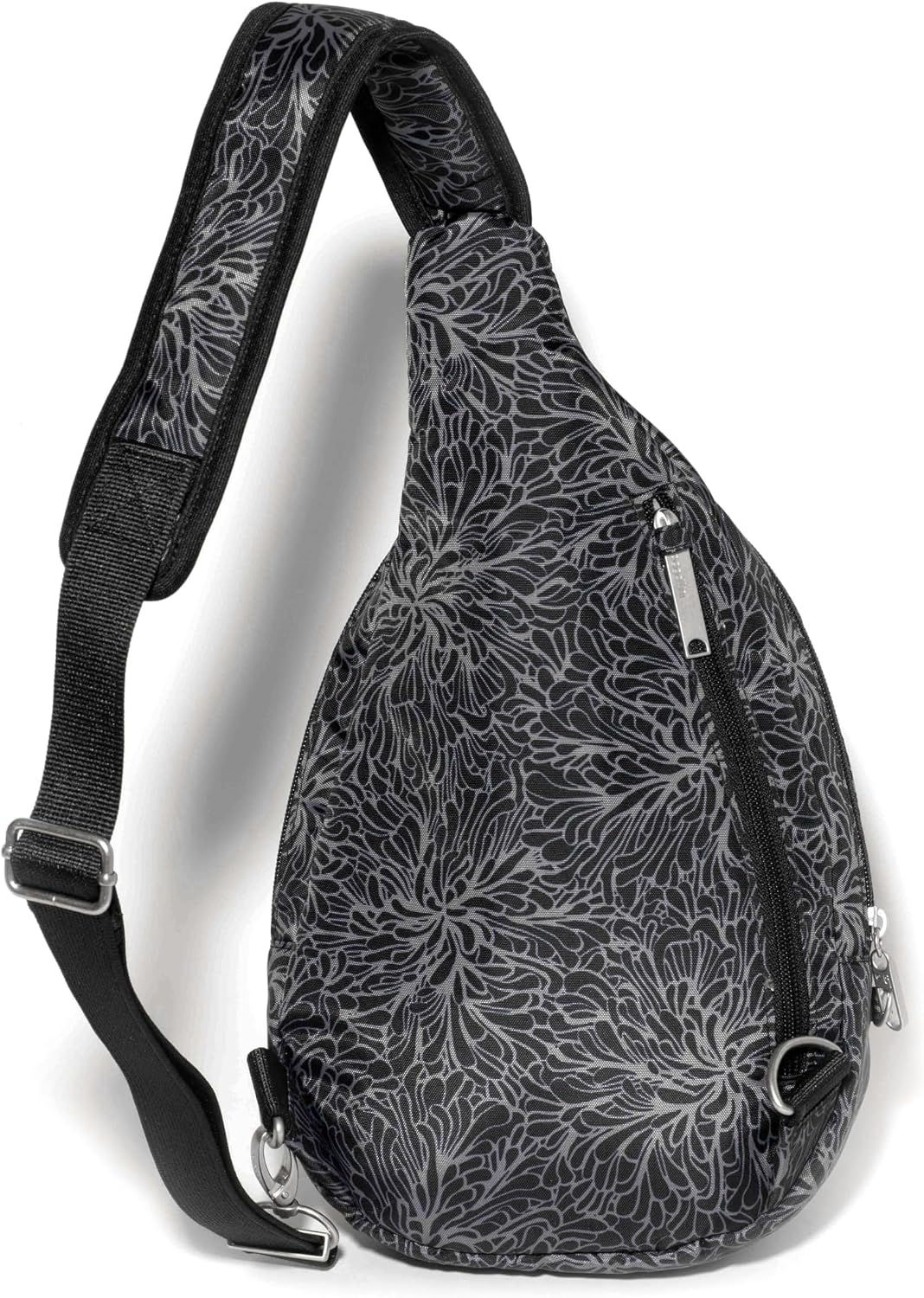 Baggallini Securtex® Anti-Theft Multi Zip Sling - Lightweight 8.6'x15.2' Travel Bag with Locking Zippers & RFID Protection