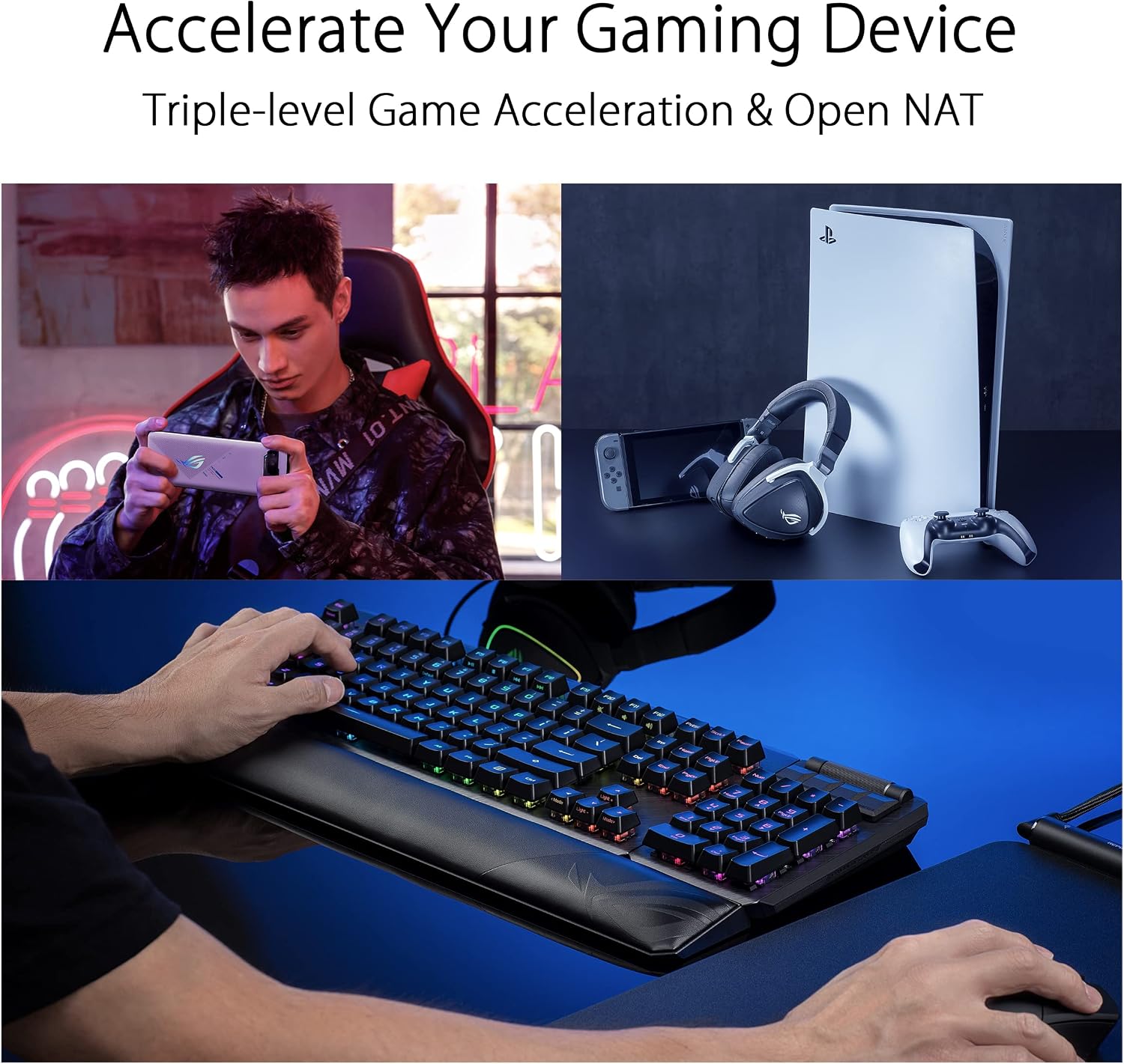 ASUS ROG Rapture GT6 (2PK) AX10000 Tri-Band WiFi 6 Gaming Mesh System, Covers up to 5,800 sq ft, 2.5 Gbps Port, Triple-Level Game Acceleration, UNII 4, Free Lifetime Internet Security, Moonlight White